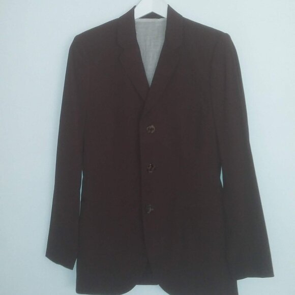 VINTAGE🌻JEAN PAUL GAULTIER FEMME 90s Tailored Chocolate Brown Blazer Jacket - Picture 1 of 13